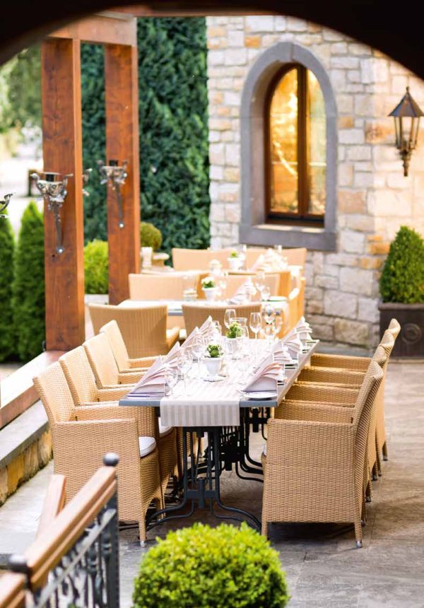 Blick auf die Veranda 